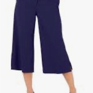 Michael Kors Women’s Navy High Waist Wide Leg Pants Size Large